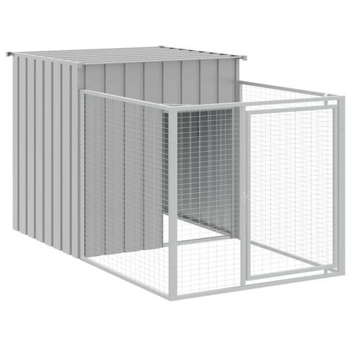 Hondenhok Grijs Staal | Tweedekansje | Bescherm je hond!, Dieren en Toebehoren, Hondenhokken, 100 cm of meer, 110 cm of meer, Nieuw