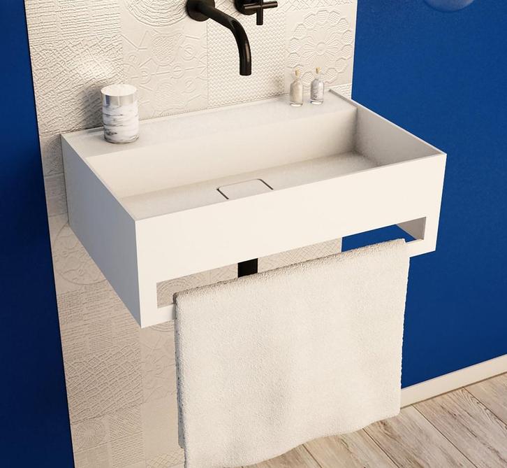 Fontein Ideavit Solidbliss 60x40x20 cm Solid Surface, Doe-het-zelf en Verbouw, Sanitair, Ophalen of Verzenden