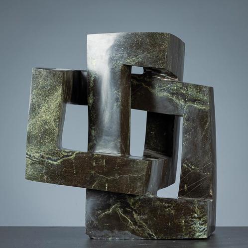 Eindeloze kubus - naar M.C. Escher - Cliff Makare, Antiek en Kunst, Kunst | Beelden en Houtsnijwerken, Ophalen