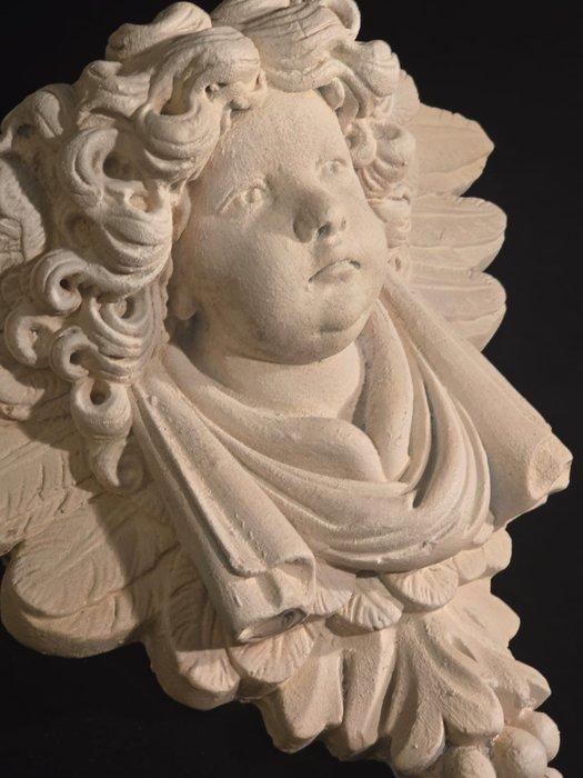 Wandrek - Scajola - muurplank met cherub, Antiek en Kunst, Antiek | Overige Antiek