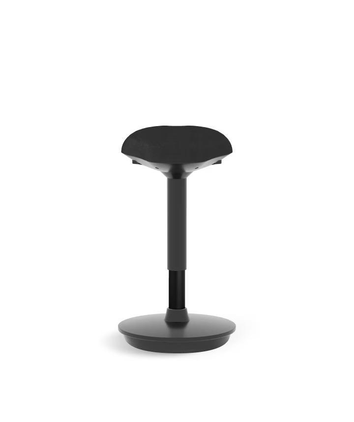 Wiebelkruk - Ergonomische kruk - Bureaukruk - Zwart - BH4B -, Huis en Inrichting, Barkrukken, Zo goed als nieuw, Verzenden