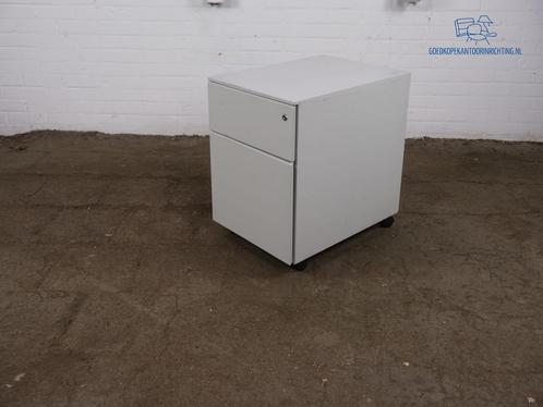 Tweedehands | Ladeblok | Lichtgrijs | 2 lades | LB282, Huis en Inrichting, Kasten | Ladekasten, Gebruikt, Verzenden