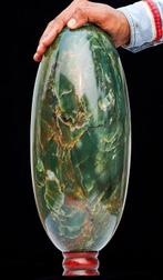 Groene Vivianiet Kristal Spiritueel lingam - Hoogte: 355 mm