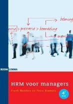 9789047301424 Hrm Voor Managers | Tweedehands, Verzenden, Zo goed als nieuw, Frank Manders