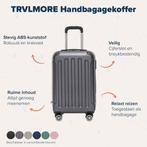 2dekans | TRVLMORE Handbagage Koffer met Wielen - Cijferslot, Sieraden, Tassen en Uiterlijk, Koffers, Ophalen of Verzenden, Zo goed als nieuw