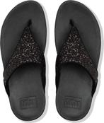 FitFlop - maat 40- Lulu Glitter Teenslippers zwart, Verzenden, Nieuw