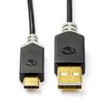 USB A naar USB C kabel | 1 meter | USB 2.0, Nieuw, Verzenden