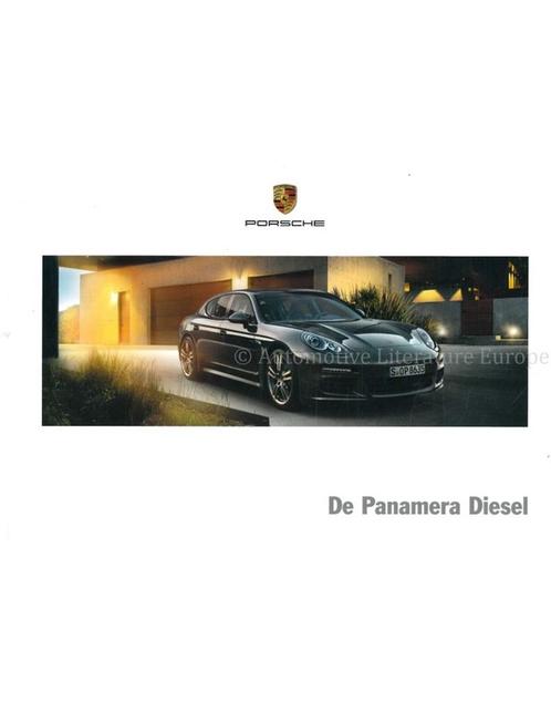 2016 PORSCHE PANAMERA DIESEL HARDCOVER BROCHURE NEDERLANDS, Boeken, Auto's | Folders en Tijdschriften, Porsche