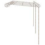 Tuinpergola 6x3x2,5 m ijzer antiekbruin (Tuinbogen pergola), Verzenden, Nieuw