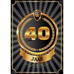 Luxe 40 jaar verjaardag poster - 40 jaar versiering, Hobby en Vrije tijd, Feestartikelen, Ophalen of Verzenden, Nieuw