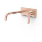 Wastafelkraan Inbouw Tres Fuji 24 Cm Met Bedieningsplaat Mat, Ophalen of Verzenden, Nieuw, Kraan