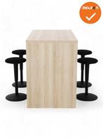 Hoge tafel WOOD -160x80 cm - in 3 kleuren - NIEUW, Vergader- of Presentatieruimte, Ophalen of Verzenden, Nieuw zonder verpakking