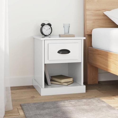 vidaXL Nachtkastjes 2 st 39x39x47,5 cm bewerkt hout, Huis en Inrichting, Slaapkamer | Nachtkastjes, Nieuw, Minder dan 45 cm, Hout