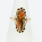 Ring - 14 karaat Geel goud - Mosagaat, Sieraden, Tassen en Uiterlijk, Ringen, Nieuw