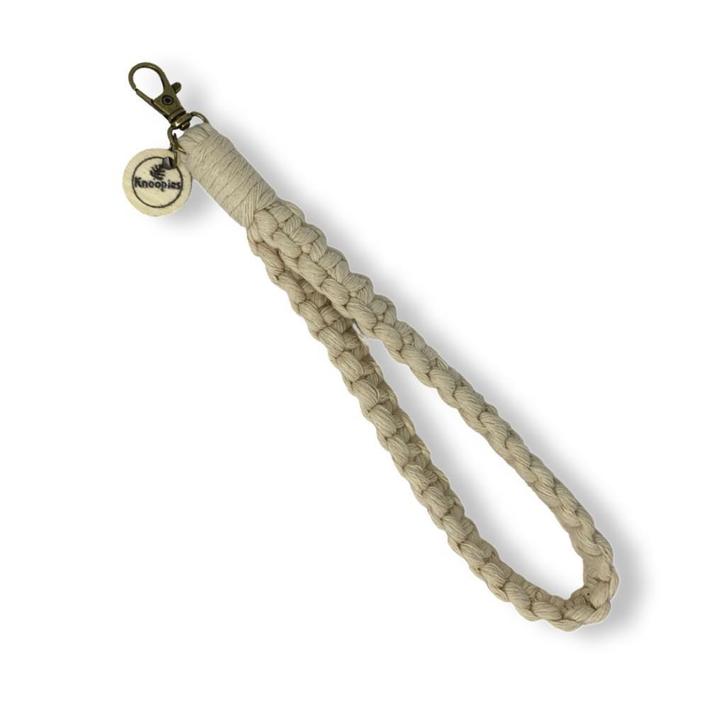 Macramé Pols Keycord - Katoen - Macramé - Handgemaakt in, Verzamelen, Sleutelhangers, Nieuw, Overige typen, Ophalen of Verzenden