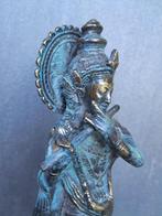 Beeld, Lord Krishna jouant de la flute 26 cm - 26 cm -, Antiek en Kunst