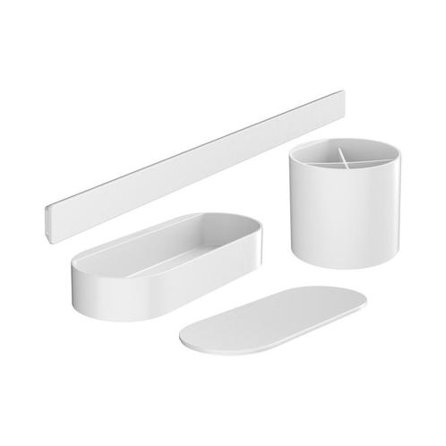 Bundelset Badkamer HansGrohe WallStoris Mat Wit, Doe-het-zelf en Verbouw, Sanitair, Bad, Nieuw, Ophalen of Verzenden