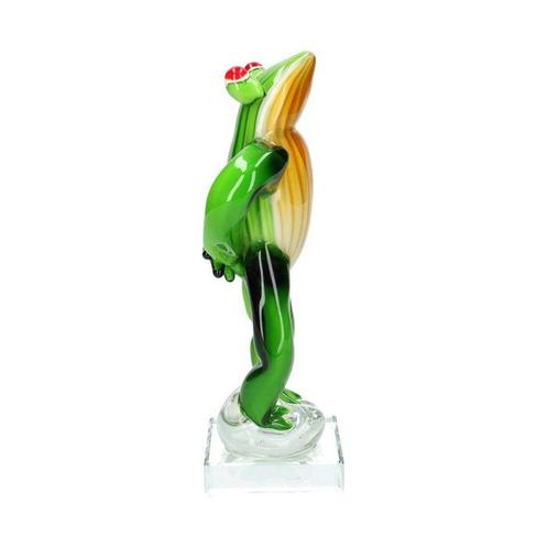 Beeldje - green frog - Glas, Antiek en Kunst, Kunst | Designobjecten