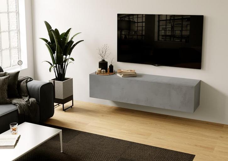Nova Design Credenza 138 cm Beton TV Wandmeubel, Huis en Inrichting, Kasten | Wandmeubels, Ophalen of Verzenden