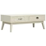 vidaXL Salontafel met 2 lades 110x50x40 cm bewerkt hout, 100 tot 150 cm, Verzenden, Nieuw, 50 tot 100 cm