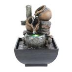 Zen tafelfontein met LED – decoratieve binnenfontein, Verzenden, Nieuw in verpakking