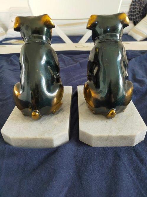 franjou Hyppolyte Moreau - Boekensteunen (2) - Verguld brons, Antiek en Kunst, Curiosa en Brocante