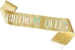 Birthday Girl sjerp deLuxe rosé goud glitter, Verzenden, Nieuw, Versiering, Verjaardag
