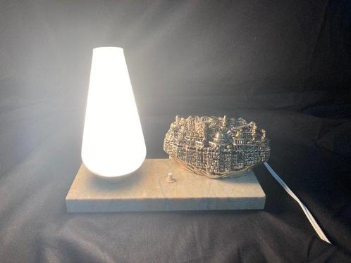 Lamp - Prachtige art deco lamp JERUSALEM - Glas, Marmer,, Antiek en Kunst, Antiek | Boeken en Bijbels
