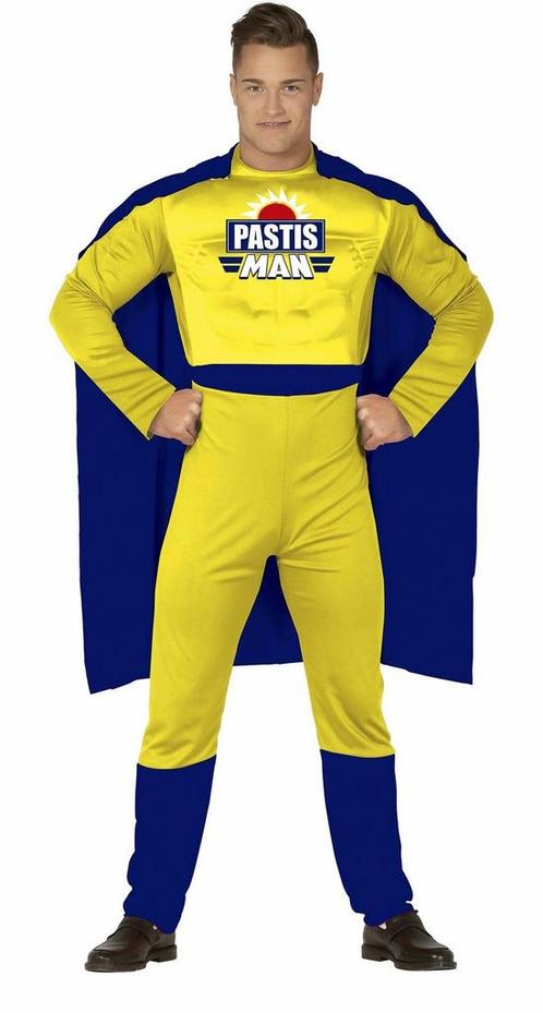 Pastis Man Kostuum Heren, Kleding | Heren, Carnavalskleding en Feestkleding, Nieuw, Verzenden