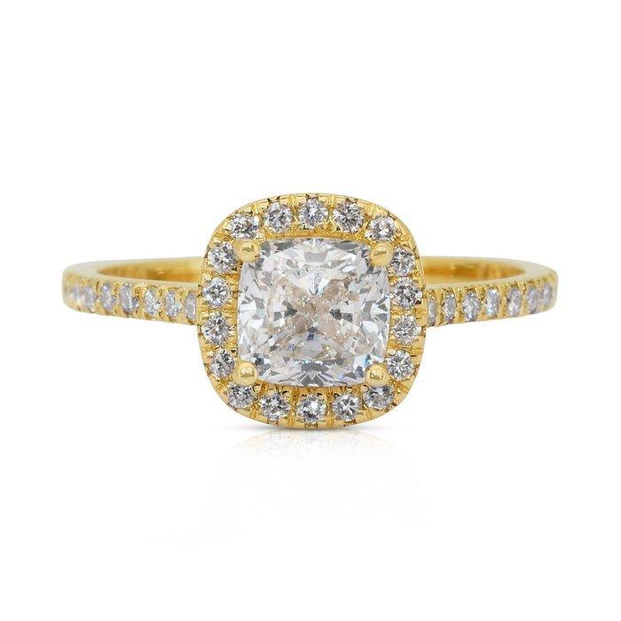 Ring - 18 karaat Geel goud - 1.94ct. tw. Diamant, Sieraden, Tassen en Uiterlijk, Ringen