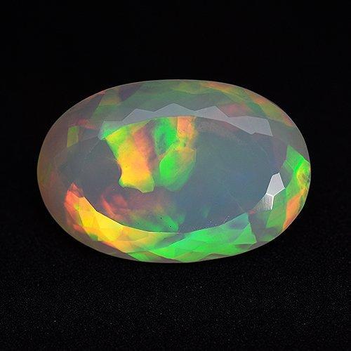 1 pcs Wit, Meerkleurig Opaal - 16.08 ct - Asian Institute of, Sieraden, Tassen en Uiterlijk, Edelstenen