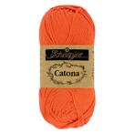 Scheepjes Catona 25g - 189 Royal Orange, Hobby en Vrije tijd, Breien en Haken, Ophalen of Verzenden, Nieuw, Breien of Haken, Wol of Garen
