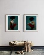 Elena Paraskeva - BLURRED II & III - 2 ARTWORKS, Antiek en Kunst