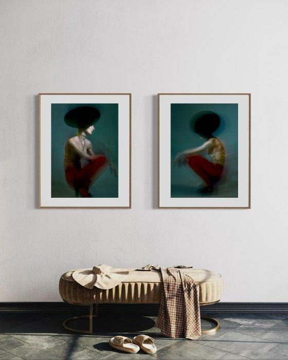 Elena Paraskeva - BLURRED II & III - 2 ARTWORKS, Antiek en Kunst, Kunst | Designobjecten