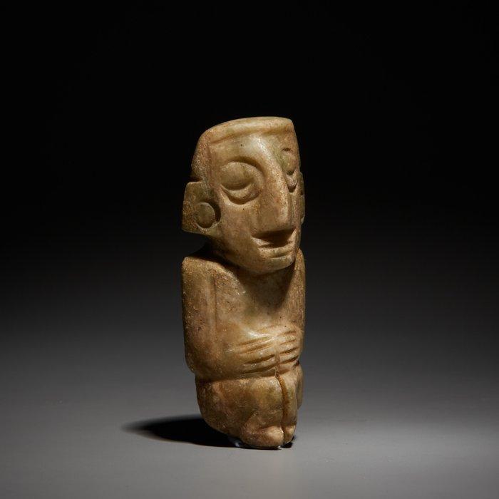 Mixteca, Mexico Steen Hangerfiguur. 13e-15e eeuw na, Verzamelen, Mineralen en Fossielen