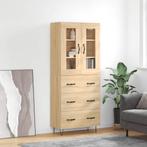 vidaXL buffetkast 69,5x34x180 cm bewerkt hout sonoma, Huis en Inrichting, Kasten | Buffetkasten, Verzenden, Nieuw, Overige houtsoorten