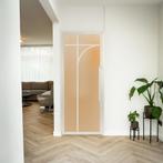 Stalen Binnendeur - Wit - 5 Vlaks rond - Mat glas, Doe-het-zelf en Verbouw, Deuren en Horren, Minder dan 80 cm, Binnendeur, Nieuw