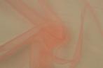 15 meter organza stof - Zalmroze, 120 cm of meer, Ophalen of Verzenden, Roze, Polyester