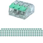 Lasklem - Verbindingsklem - 100 Stuks - 3 Polig met, Doe-het-zelf en Verbouw, Elektra en Kabels, Ophalen of Verzenden, Nieuw