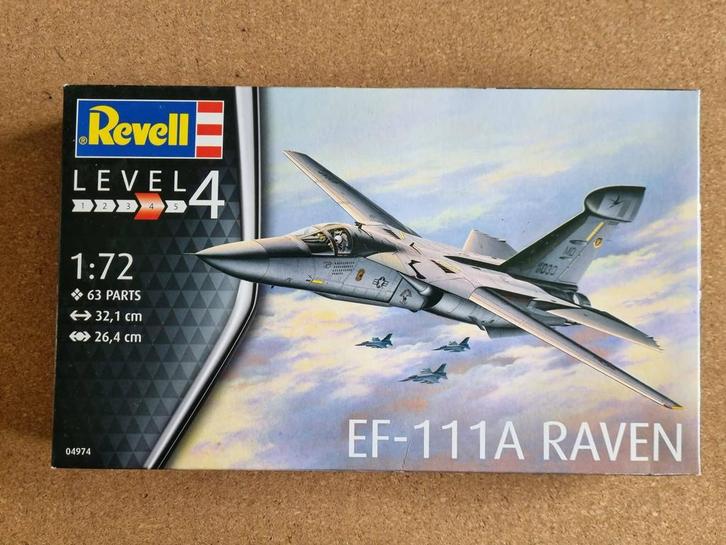 Revell 04974 EF-111A Raven 1:72, Hobby en Vrije tijd, Modelbouw | Vliegtuigen en Helikopters, Revell, Verzenden