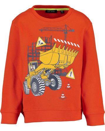 BLUE SEVEN - Sweater met Shovel Print Oranje beschikbaar voor biedingen