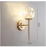 Glazen Sterren Wandlamp – Moderne LED Verlichting Slaapkamer, Huis en Inrichting, Lampen | Wandlampen, Verzenden, Nieuw