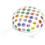 Grote Ding Dong fietsbel met gezichtjes, Nieuw