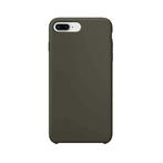iPhone 7 Plus Siliconen Back Cover - dark olive, Telecommunicatie, Mobiele telefoons | Toebehoren en Onderdelen, Nieuw, Bescherming