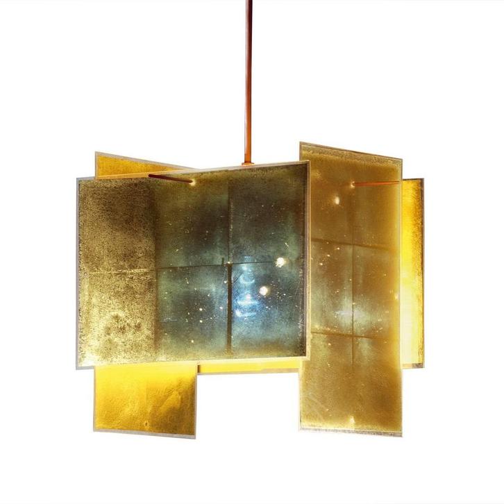 Ingo Maurer 24 Karat Blau Hanglamp, 450 cm (Hanglampen), Huis en Inrichting, Lampen | Hanglampen, Nieuw, Verzenden