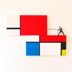 Dario Assisi - Magritte in the Mondrian world 3d -, Antiek en Kunst