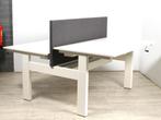 Voortman Hi Tee slinger duo-bureau, 140x80, wit, Huis en Inrichting, Bureaus, Ophalen of Verzenden, Nieuw