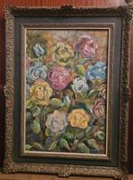 Escuela postimpresionista (XX) - Vanitas floral - NO RESERVE, Antiek en Kunst, Kunst | Schilderijen | Klassiek