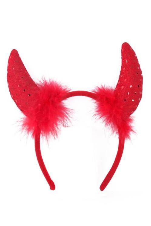 Haarband Duivel Diadeem Hoorntjes Glitter Rood Pluche Duivel, Kleding | Dames, Carnavalskleding en Feestkleding, Accessoires, Nieuw