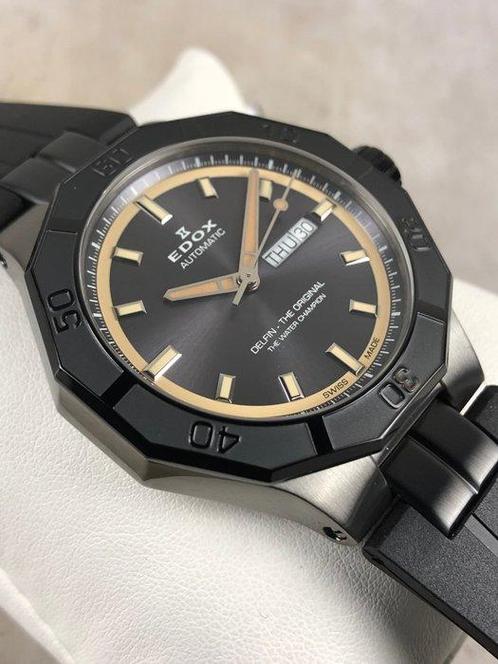 Edox - Delfin The Original Day Date Automatic -, Sieraden, Tassen en Uiterlijk, Horloges | Heren